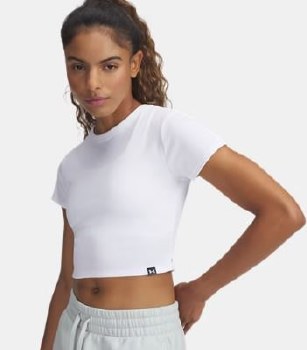 UA Rival Rib Baby Tee Womens M